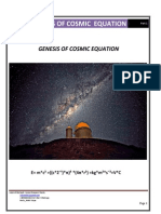 Genesis of Cosmic Equation - Part 1 First Edition. English Language