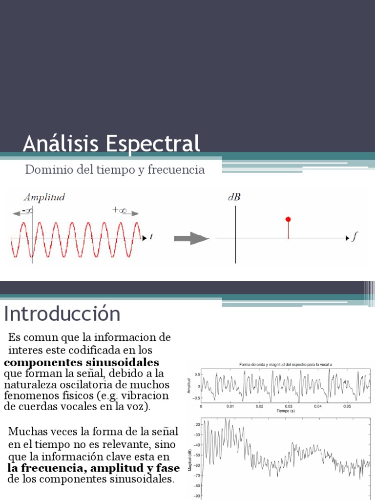 Análisis Espectral y Transformada de Fourier | PDF | Densidad espectral ...
