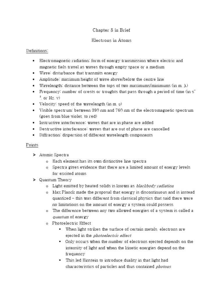 Understanding Electrons in Atoms | PDF | Atomic Orbital | Waves