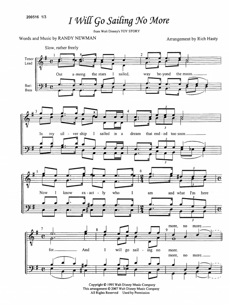 i Will Go Sailing No More