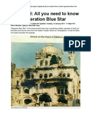 Реферат: Operation Bluestar Essay Research Paper Operation Blue