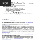 UU News You Can Use: This Sunday at UUFW