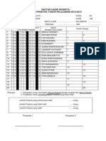 Daftar Hadir Peserta