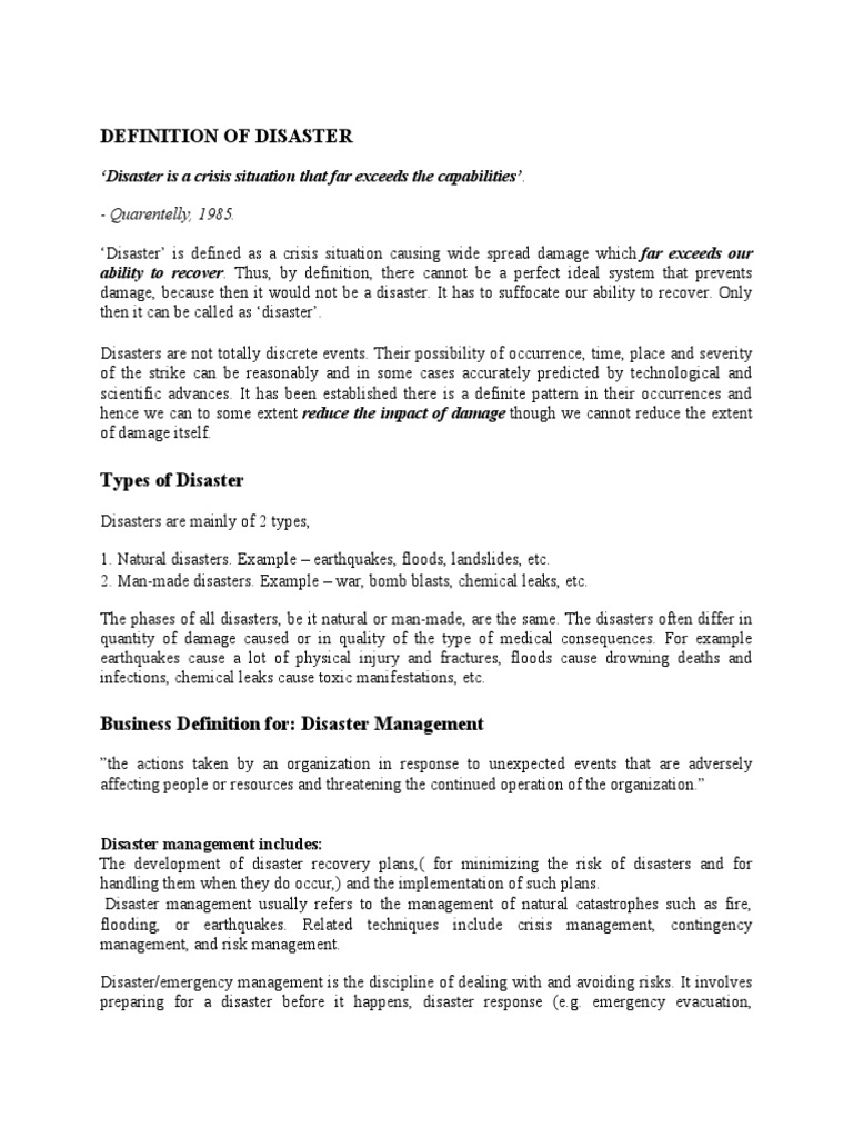 Understanding Disaster Management | PDF | Emergency Management | Emergency