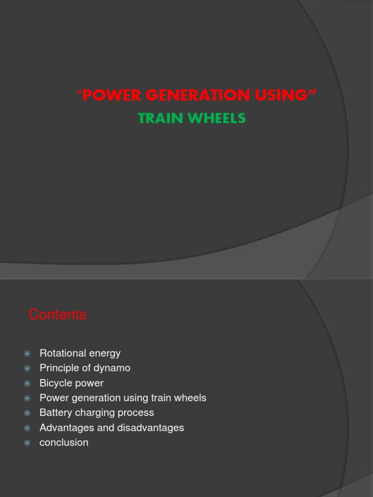 Power Generation Using | PDF | Electric Generator | Electricity Generation