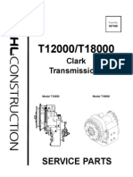 Telescopic Handler T12000 T18000 Clark Transmissions Parts Manual 907368