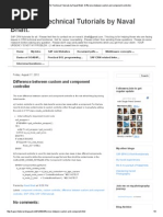 Diff Between Custom and Component Controller