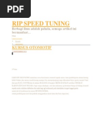 Download Rip Speed Tuning by Beny Zheematic SN213655330 doc pdf