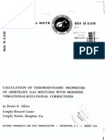 Calculation of Thermodynamic Properties