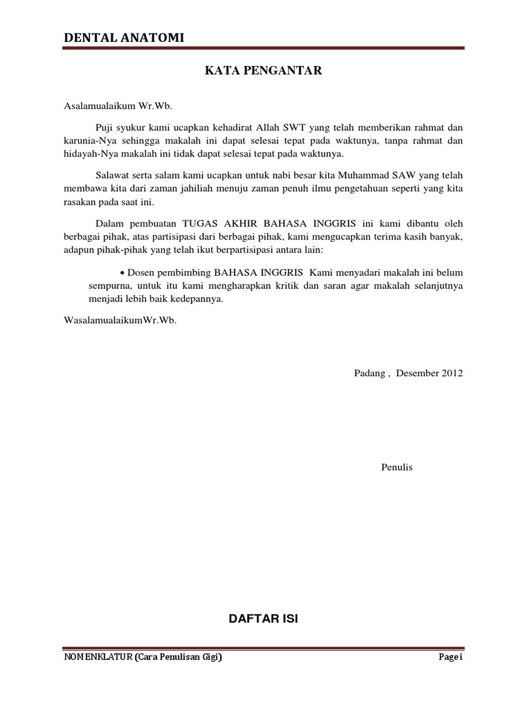 Kata Pengantar Bahasa Inggris