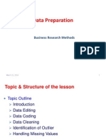 Data Preparation: Business Research Methods