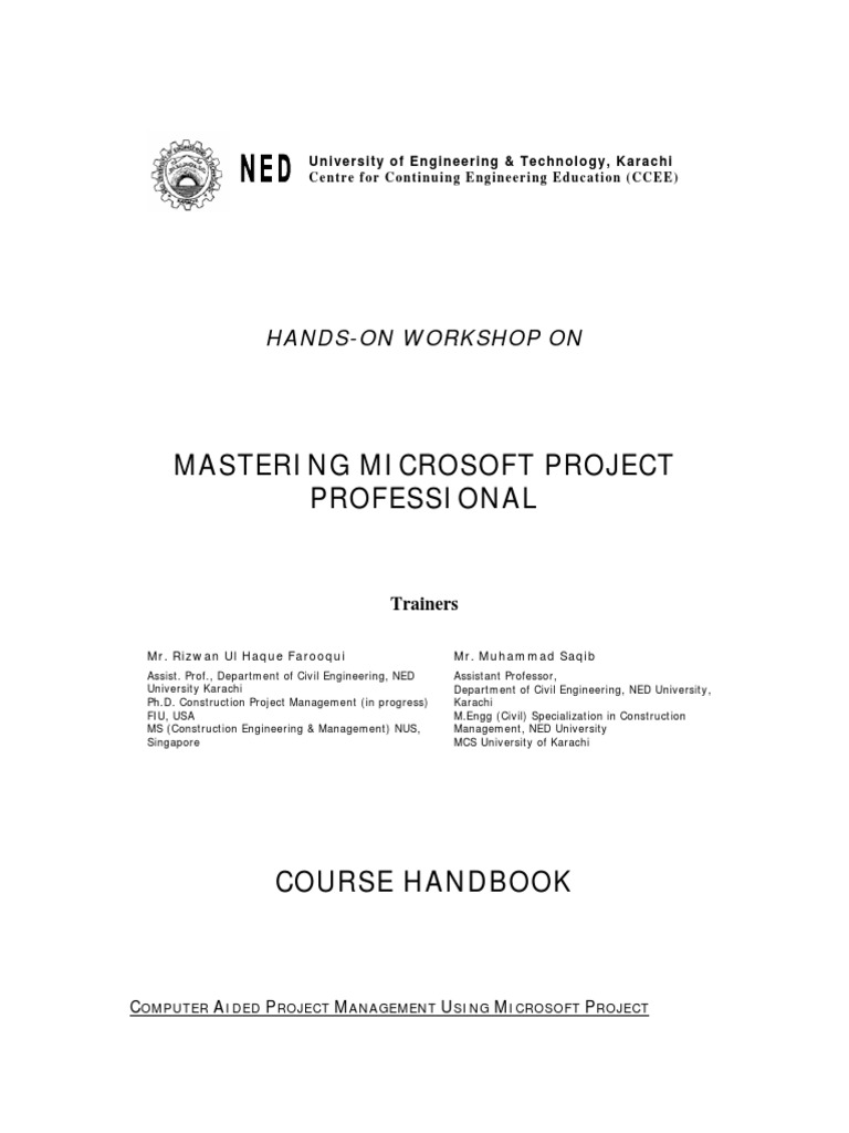 Ms Project Handbook | PDF