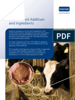Animal Feed Additives and Ingredients Services Brochure