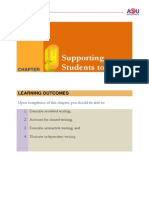 Supporting Students To Write: Learning Outcomes