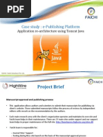 Case Study ePublishing- Tomcat Java