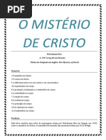 O MISTÉRIO de Cristo