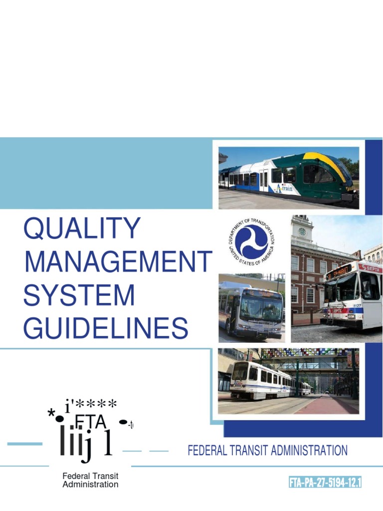 GoodFINAL FTA QMS Guidelines December 2012 PDF Quality Assurance