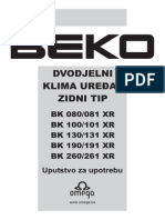 Uputstvo BEKO Klima BK-XR 201..