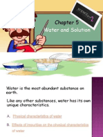 Chapter 5 Water and Solution