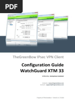 Watchguard XTM 33 VPN Router & GreenBow IPsec VPN Software Configuration