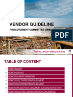Vendor Guideline (Proccom Website)