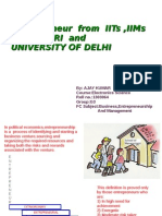 Entrepreneur From Iits, Iims, FMS, Xlri and University of Delhi