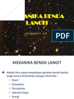 Mekanika Benda Langit - Gravitasi Universal Newton