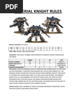 Download Imperial Knight Rules by Joey Williams SN213685182 doc pdf