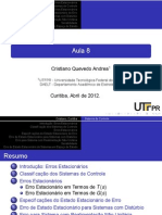 11 - 1 - Erros de Estado Estacionario - UTFPR