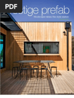Sanctuary magazine issue 9 - Prestige prefab - Modscape green home profile