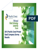 Pacific Crest 2013 SaaS Survey