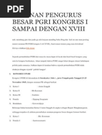 Download Susunan Pengurus Besar Pgri Kongres i Sampai Dengan Xviii by Erny Purwa Lovagreen SN213698356 doc pdf