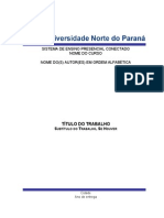 Sistema de Ensino Presencial Conectado Nome Do Curso Nome Do (S) Autor (Es) em Ordem Alfabética