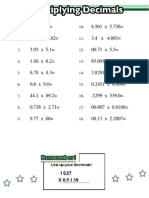 Multiplication With Decimals