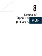 Torsion of Open Thin Wall
