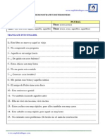 Demonstrative Determiners. Exercise