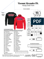 Viscount Alexander PS - Hoody Order Form - 2013