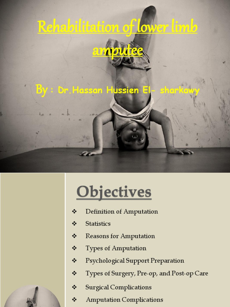 Rehabilitation of Lower Limb Amputee | PDF | Amputation | Prosthesis