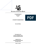 Actuarial Communications: Actuarial Standard of Practice No. 41