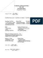 Evaluation of Financial Policy