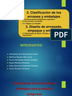 ClasificaciÃ - N de Los Envases y Embalajes para Productos