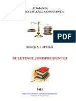CA Constanta - Buletinul Jurisprudentei Civil (2012)