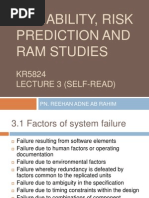 Reliability, Risk Prediction and Rams Studies (Self Read)