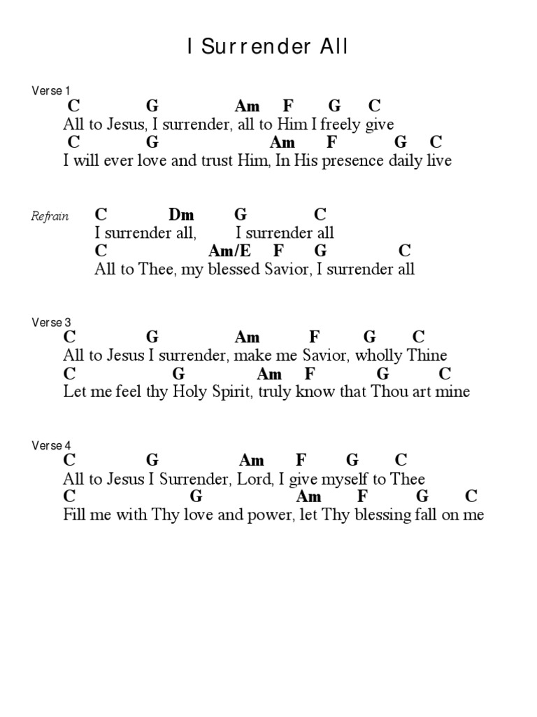 I Surrender All (C)(1)