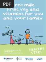 Free Milk Fruit Veg and Vitamins For You and Your Family