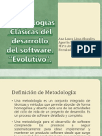 Metodologías Clásicas del desarrollo del software