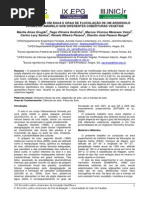 Argla dispersa em agua e grau de floulação de um argissolo VA sob diferentes coberturas vegetais