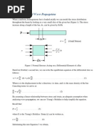 One Dimensional Wave Propagation