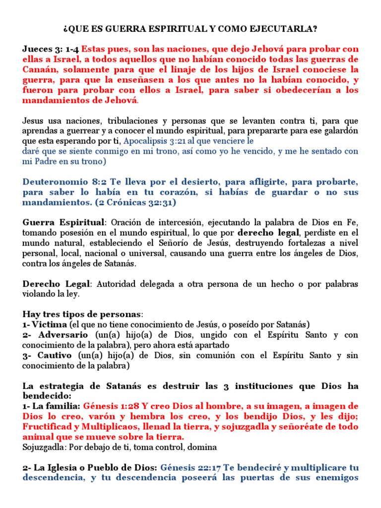 Estrategias de Guerra Espiritual | PDF | Satán | Jesús