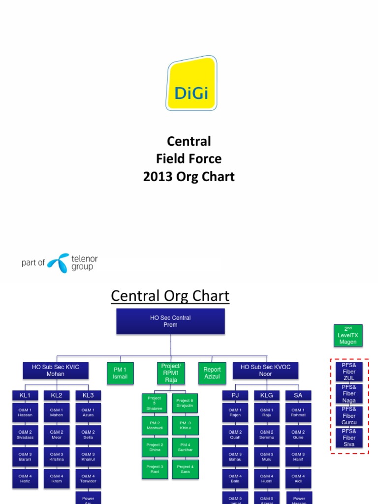 Central Field Force Org Chart | PDF | Networks | Telecommunications